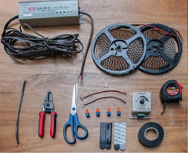 Các bước cách lắp đặt đèn LED thanh nhôm đơn giản