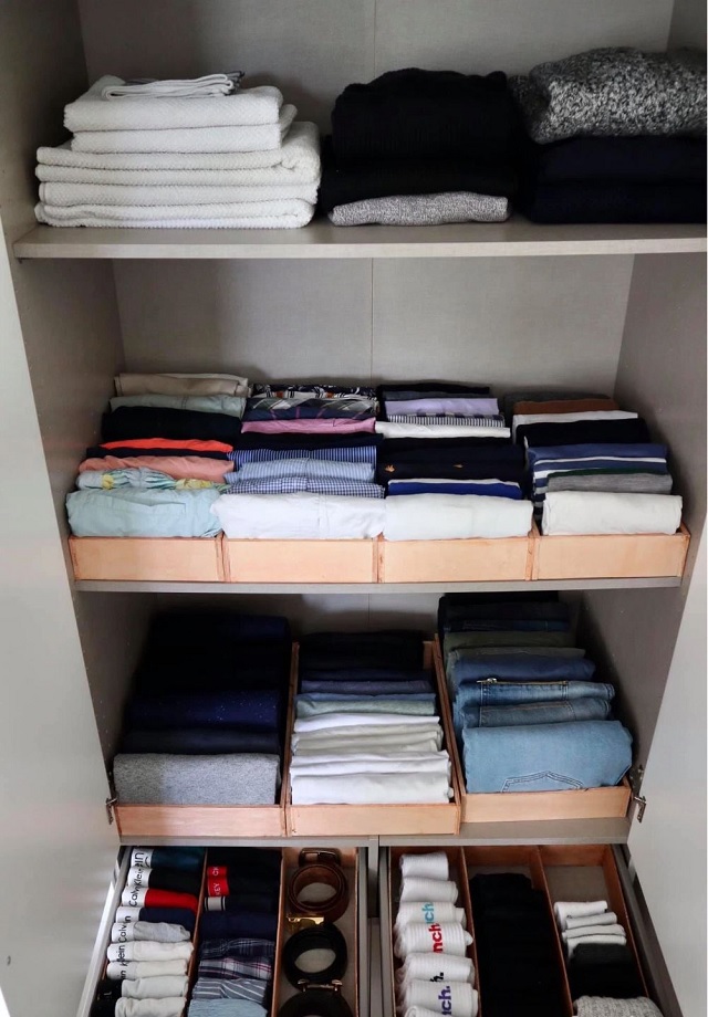 Tổng hợp các cách gập quần áo gọn gàng ngăn nắp, đơn giản