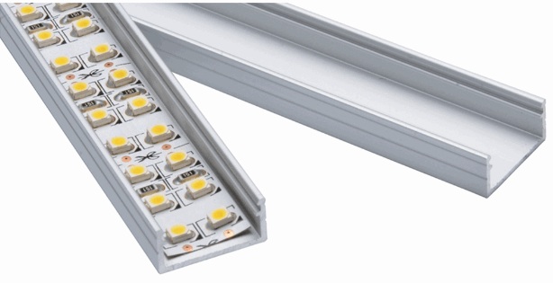 Thanh nhôm định hình Led không có tấm tán sáng