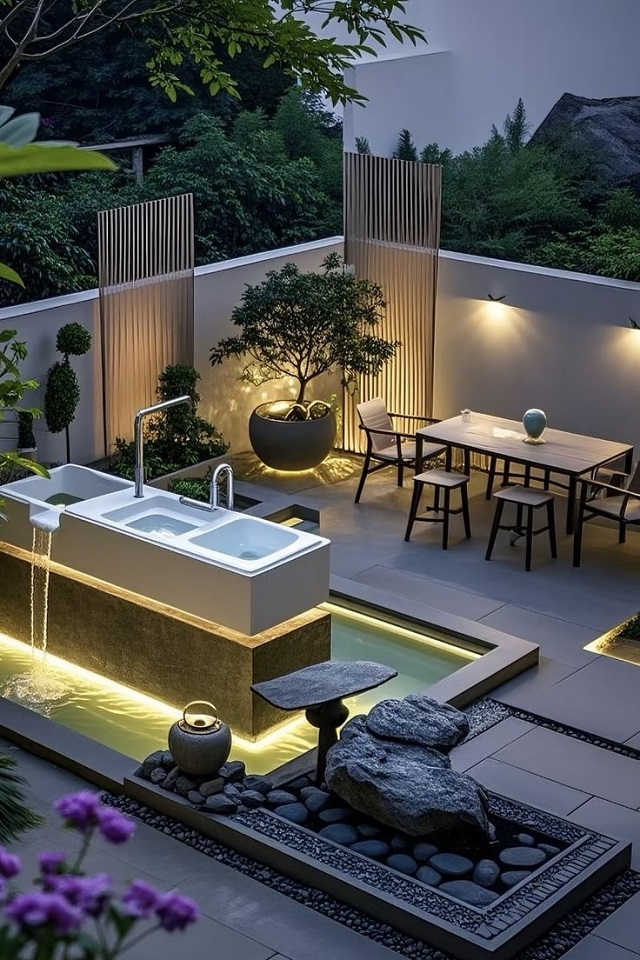 Giải pháp thiết kế chiếu sáng cảnh quan sân vườn nghệ thuật