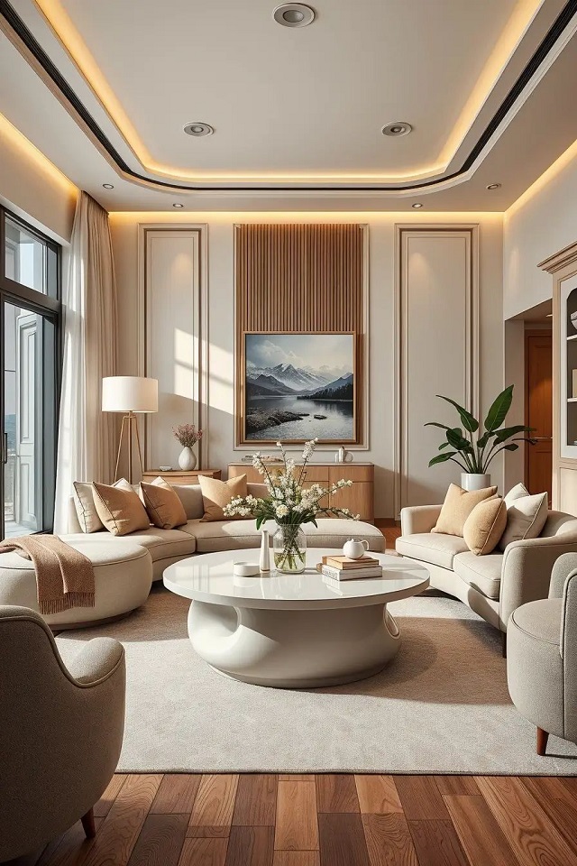 Giải pháp thiết kế chiếu sáng phòng khách hiện đại, thông minh