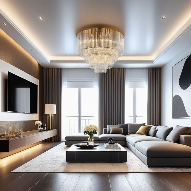 Giải pháp thiết kế chiếu sáng phòng khách hiện đại, thông minh