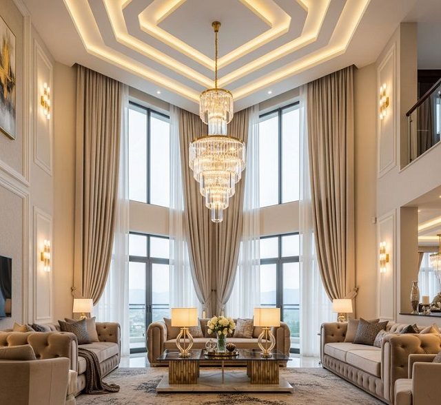 Giải pháp thiết kế chiếu sáng phòng khách hiện đại, thông minh