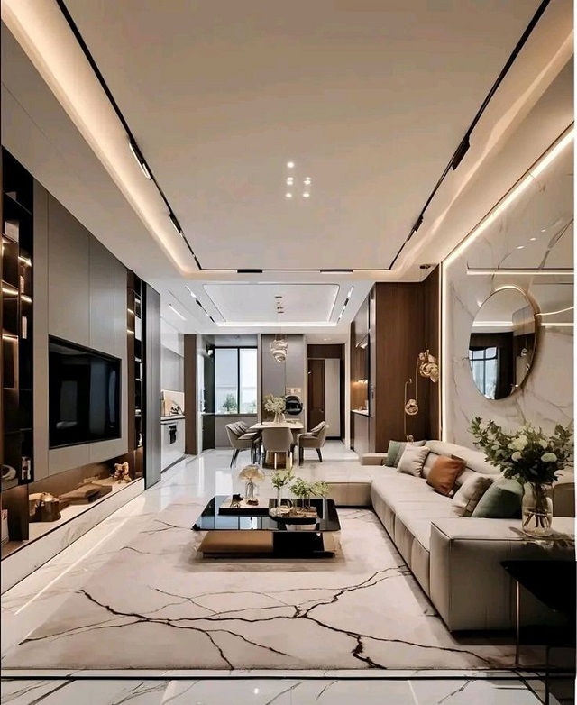 Giải pháp thiết kế chiếu sáng phòng khách hiện đại, thông minh