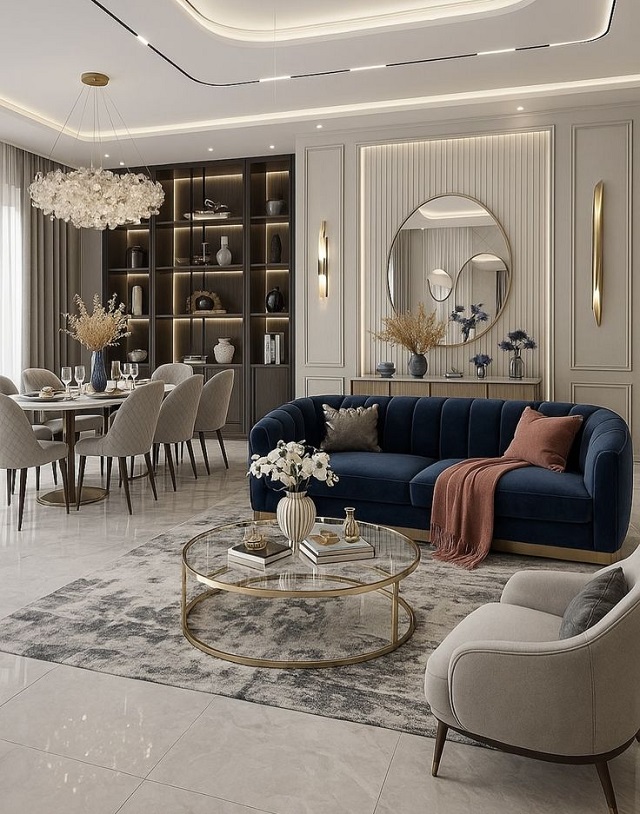 Giải pháp thiết kế chiếu sáng phòng khách hiện đại, thông minh