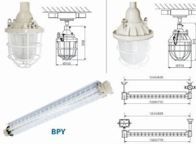 Đèn chống nổ được thiết kế chuyên biệt dành cho các khu vực sản xuất