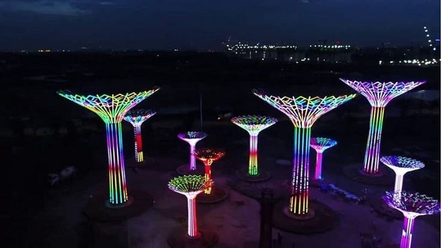 Mẫu đèn Led trang trí cột điện đường phố thẩm mỹ cao