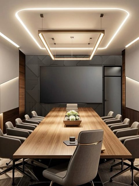 Đèn thả Led tiêu âm - Khiến tạo nên môi trường làm việc hoàn hảo hơn