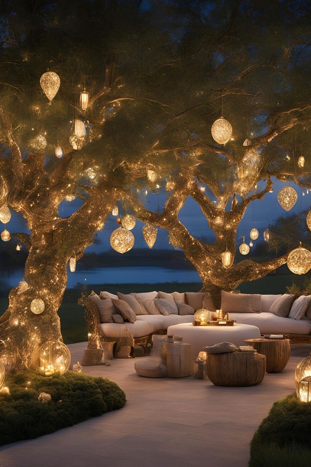Top 10 ý tưởng sử dụng đèn trang trí cây đẹp nhất