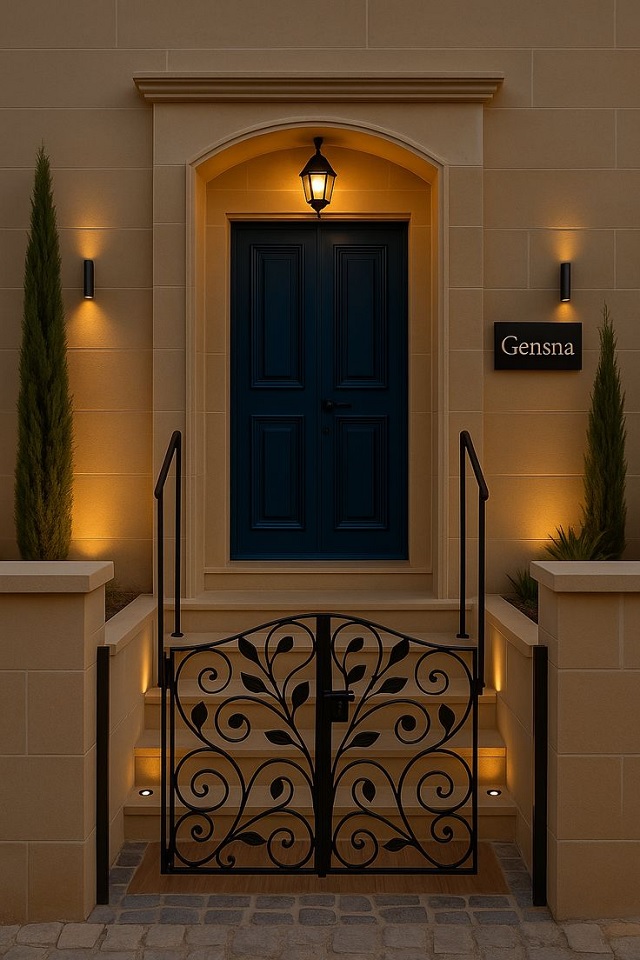 25+ Ý tưởng chiếu sáng – decor đèn trước cửa nhà đẹp, thịnh hành