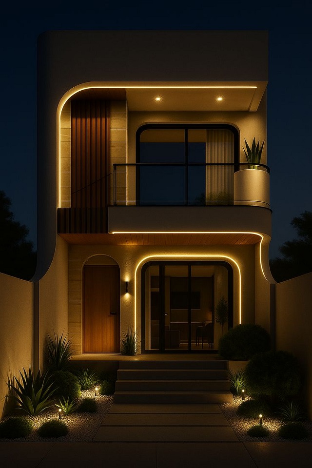 25+ Ý tưởng chiếu sáng – decor đèn trước cửa nhà đẹp, thịnh hành