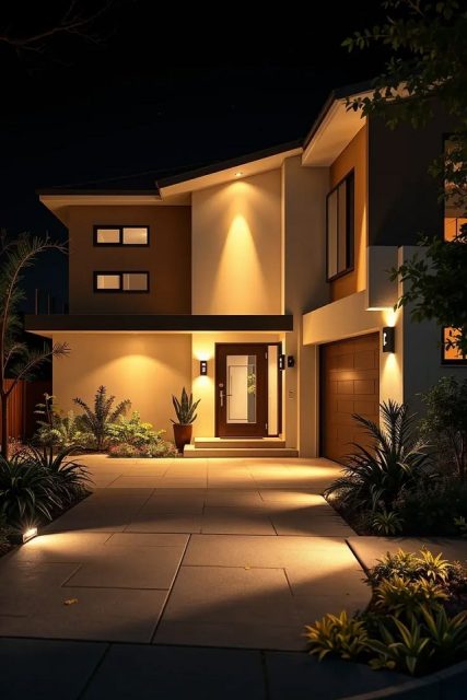 Đèn Led trang trí trước nhà mang vẻ đẹp của sự mới mẻ
