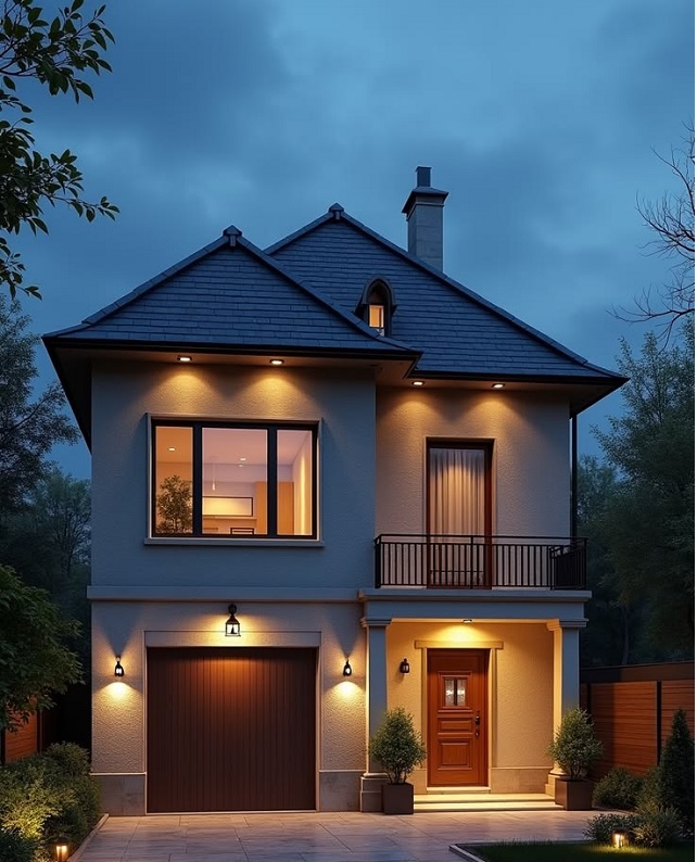 25+ Ý tưởng chiếu sáng – decor đèn trước cửa nhà đẹp, thịnh hành