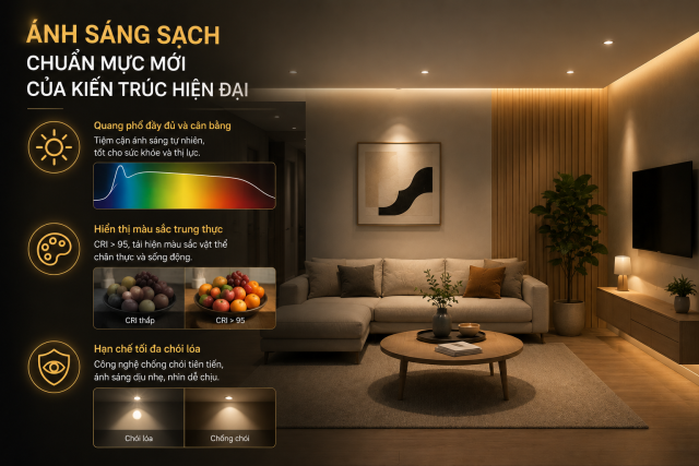 ÁNH SÁNG KHÔNG CHỈ CÓ SÁNG HAY TỐI, ÁNH SÁNG CÒN CÓ “SẠCH” VÀ “BẨN”