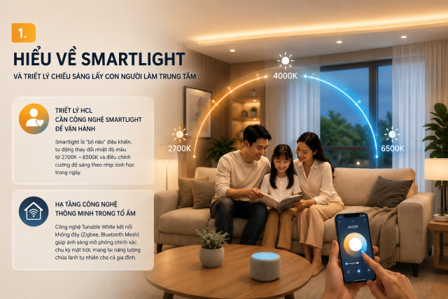Smartlight & Human-Centric lighting – Xu hướng chiếu sáng cho mọi ngôi nhà hiện đại